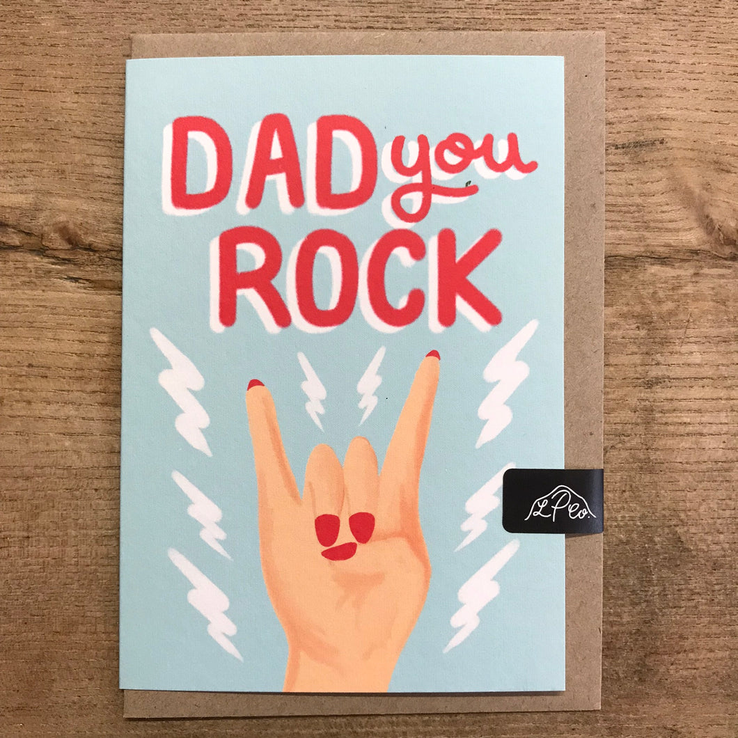 Lomond Paper Co. Fathers Day Card - Dad You Rock