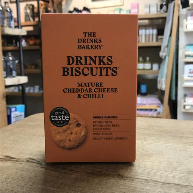Mature Cheddar & Smoked Chilli Biscuits by The Drinks Bakery