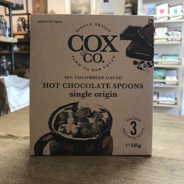 60% Dark Hot Chocolate Spoon by Cox and Cox