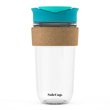 Load image into Gallery viewer, 18oz Cork Glass Travel Mug by SoleCup
