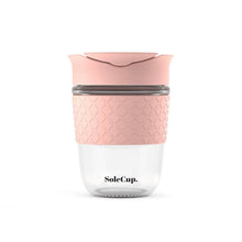 Load image into Gallery viewer, 12oz Silicone Glass Travel Mug by SoleCup
