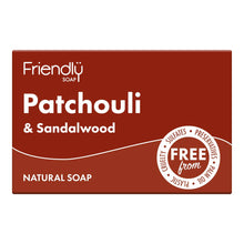 Load image into Gallery viewer, Patchouli &amp; Sandalwood Soap Bar by Friendly Soap

