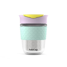 Load image into Gallery viewer, 12oz Tea Infuser Glass Travel Mug by SoleCup
