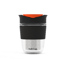 Load image into Gallery viewer, 12oz Tea Infuser Glass Travel Mug by SoleCup
