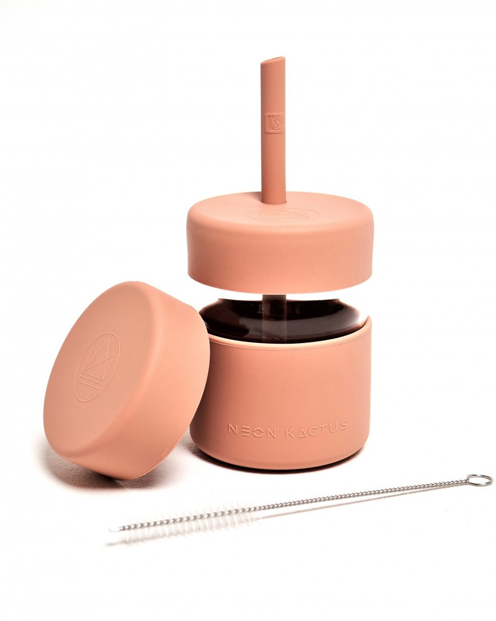 Neon Kactus Kids Tumblers & Food Pot - Pink Flamingo