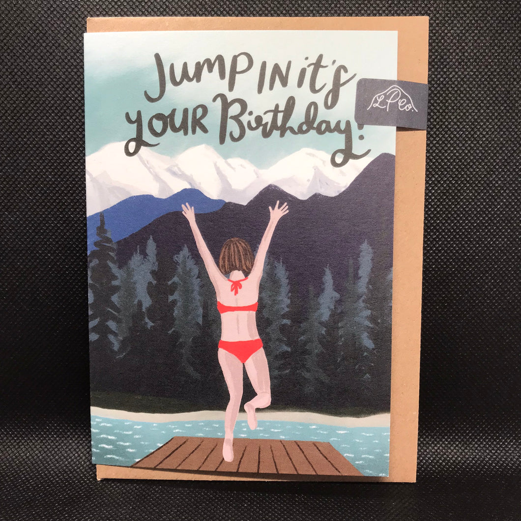 Lomond Paper Co. Jump In It's Your Birthday Card